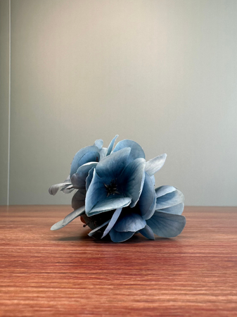 Anel De Guardanapo Encantos De Hortência Azul