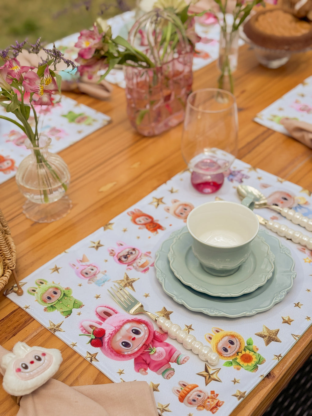 kit Mesa Posta - Sonho Divertido ( linha infantil meninas )