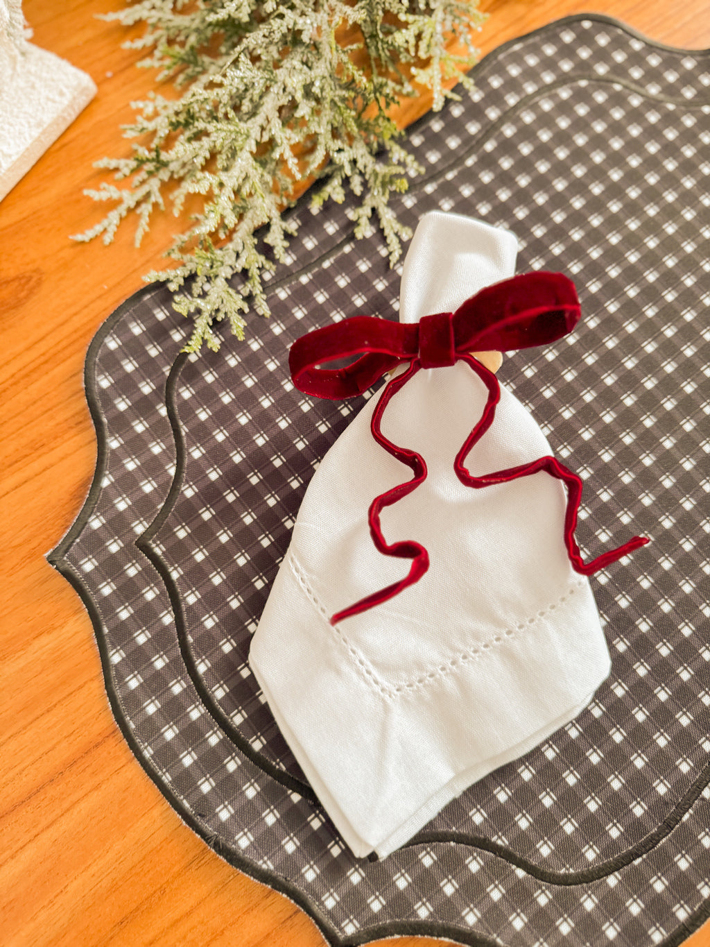Kit Mesa Posta - Natal preto e branco