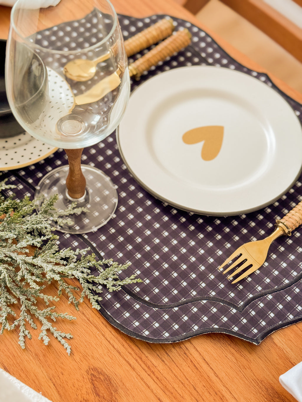 Kit Mesa Posta - Natal preto e branco