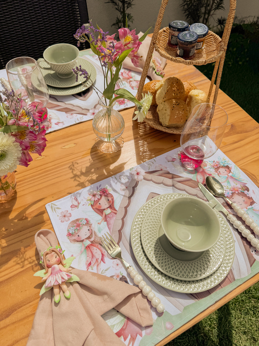 kit Mesa Posta - Sonho Divertido ( linha infantil meninas )